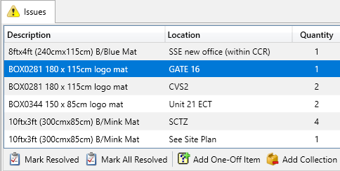 Real-time issue logging and scheduling updates